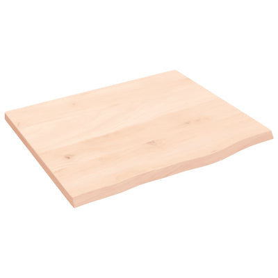 Vidaxx encimera de lavabo 60x50x2 cm de madera maciza sin tratar