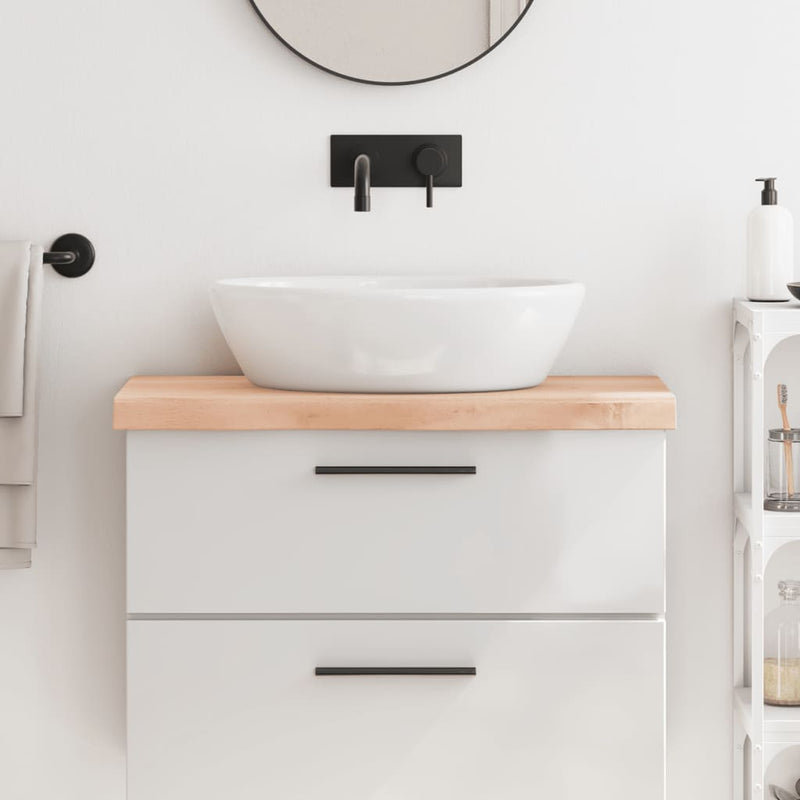 Vidaxl Washbasin Tabella 80x30x (2-6) cm non trattato in legno massiccio