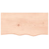 Vidaxl wastafelblad 80x40x(2-4) cm onbehandeld massief hout