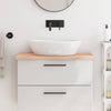 Vidaxl Washbasin Tabella 80x40x (2-4) cm non trattato in legno massiccio