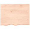 Vidaxl Washbasin Blade 80x60x (2-4) cm Legno massiccio non trattato