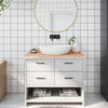 Vidaxl Washbasin Blad 100x60x (2-4) cm Legno massiccio non trattato