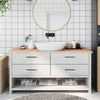 Vidaxl Washbasin Sheet 160x50x (2-4) CM Madera sólida no tratada