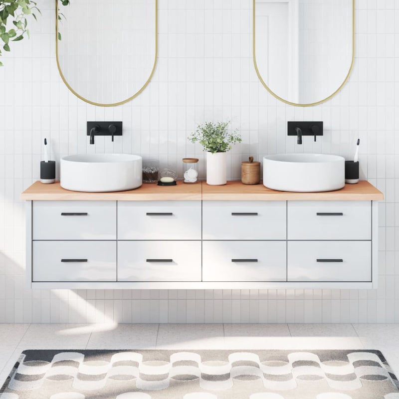 Vidaxl Washbasin Sheet 180x60x (2-4) CM Madera maciza no tratada