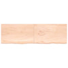Vidaxl wastafelblad 200x60x(2-4) cm onbehandeld massief hout