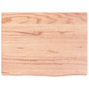 Vidaxl Washbasin Tabella 40x30x2 Trattato in legno massiccio chiaro marrone