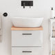 Vidaxl Washbasin Tabla 40x40x (2-4) CM Mada maciza tratada marrón claro