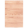 Vidaxl Washbasin Sheet 40x60x2 Mada maciza tratada marrón claro