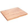 Vidaxl Washbasin Sheet 60x50x (2-4) CM Mada maciza tratada marrón claro