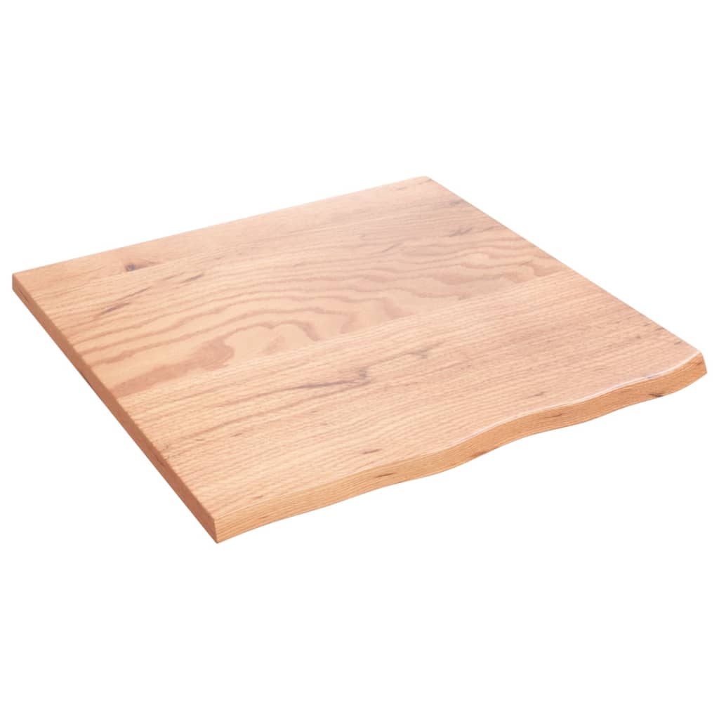 Vidaxl Washbasin Sheet 60x60x2 Mada maciza tratada marrón claro