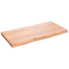 Vidaxl Washbasin Tabla 80x40x (2-4) CM Mada maciza tratada marrón claro