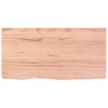Vidaxl Washbasin Tabla 80x40x (2-4) CM Mada maciza tratada marrón claro