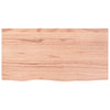 Vidaxl wastafelblad 80x40x(2-6) cm behandeld massief hout lichtbruin