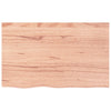 Vidaxl wastafelblad 80x50x(2-4) cm behandeld massief hout lichtbruin