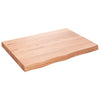 Vidaxl Washbasin Tabla 80x60x (2-6) CM Mada maciza tratada marrón claro