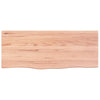Vidaxl Washbasin Tabella 100x40x2 Trattato in legno massiccio chiaro marrone