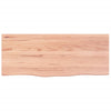 Vidaxl Washbasin Tabla 100x40x (2-6) CM Mada maciza tratada marrón claro