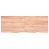 Vidaxl Washbasin Sheet 140x50x (2-6) CM Mada maciza tratada marrón claro