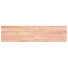 Vidaxl Washbasin Sheet 160x40x (2-6) CM Madera sólida tratada marrón claro