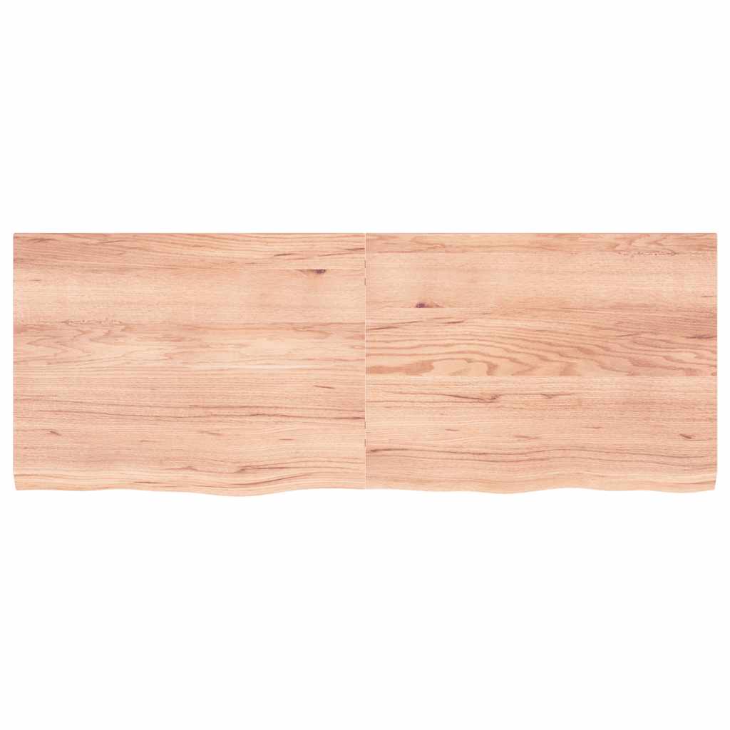 Vidaxl Washbasin Sheet 160x60x (2-4) CM Madera sólida tratada marrón claro
