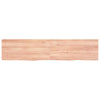 Vidaxl Washbasin Sheet 180x40x (2-6) CM Mada maciza tratada marrón claro