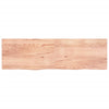 Vidaxl Washbasin Sheet 200x60x (2-6) CM Madera sólida tratada marrón claro