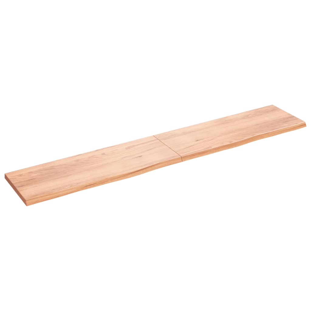 Vidaxl Washbasin Sheet 220x40x (2-4) CM Madera sólida tratada marrón claro
