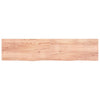 Vidaxl Washbasin Sheet 220x50x (2-6) CM Mada maciza tratada marrón claro