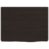 Vidaxl Washbasin Tabella 40x30x (2-4) cm Trattato in legno massiccio marrone scuro