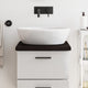 Vidaxl Washbasin Tabla 40x60x (2-4) CM Mada maciza tratada marrón oscuro