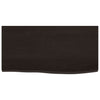 Vidaxl wastafelblad 60x30x2 cm behandeld massief hout donkerbruin