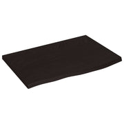 VidaXL Washbasin sheet 60x40x (2-4) cm treated solid wood dark brown - afbeelding 2