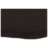 VIDAXL Sheebasin Sheet 60x40x (2-4) cm Trattato in legno massiccio marrone scuro