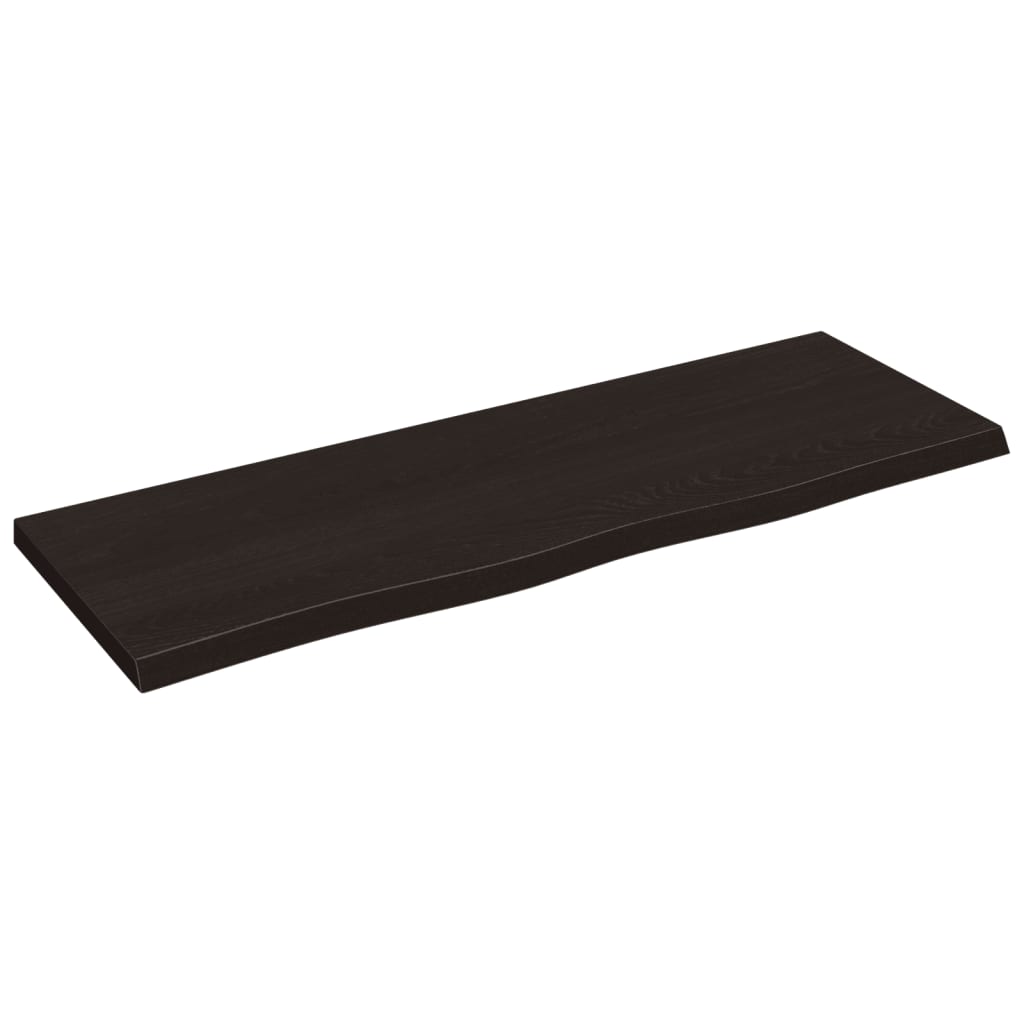 Tabella Vidaxl Washbasin 80x30x2 cm Trattato in legno massiccio marrone scuro