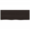 Tabella Vidaxl Washbasin 80x30x2 cm Trattato in legno massiccio marrone scuro