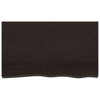 Vidaxl Washbasin Tabla 100x60x (2-6) CM Mada maciza tratada marrón oscuro