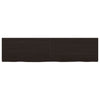Vidaxl Washbasin Sheet 120x30x (2-4) cm Trattato in legno massiccio marrone scuro
