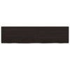 Vidaxl Washbasin Sheet 120x30x (2-6) cm Trattato in legno massiccio marrone scuro