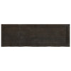 VIDAXL SCHEDA DI BASHBASIN 120X40X (2-6) CM Trattato in legno massiccio marrone scuro