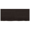 Hoja de Washbasin Vidaxl 120x50x (2-4) CM Mada maciza tratada marrón oscuro