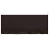 Vidaxl Washbasin Sheet 120x50x (2-6) cm trattato in legno massiccio marrone scuro