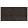 Vidaxl Washbasin Sheet 120x60x (2-4) cm Trattato in legno massiccio marrone scuro
