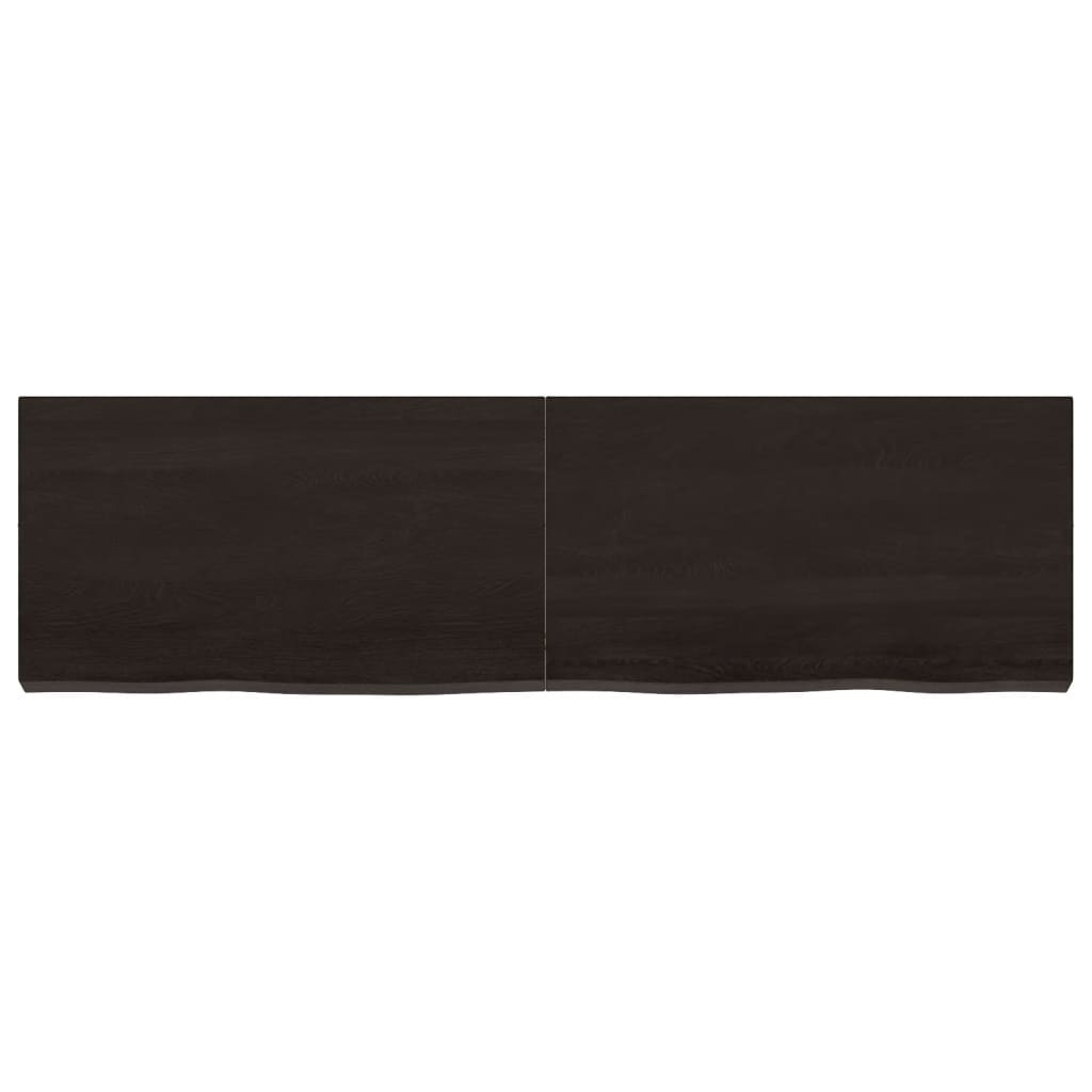 VIDAXL SCHEDA DI BASHBASIN 140X40X (2-6) CM Trattato in legno massiccio marrone scuro