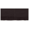 Vidaxl Washbasin Sheet 140x60x (2-4) cm Trattato in legno massiccio marrone scuro