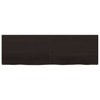 Vidaxl Washbasin Sheet 160x50x (2-6) cm trattato in legno massiccio marrone scuro