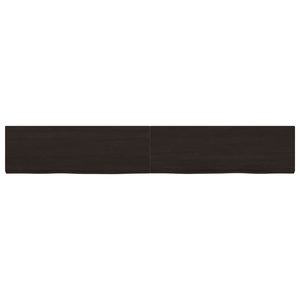VIDAXL SCHEDA DI BASHBASIN 180X30X (2-4) CM Trattato in legno massiccio marrone scuro