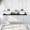 Vidaxl Sheetbasin Sheet 180x60x (2-6) cm Trattato in legno massiccio marrone scuro