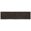 Vidaxl Washbasin Sheet 200x50x (2-4) cm trattato in legno massiccio scuro