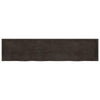 Vidaxl Washbasin Sheet 220x50x (2-4) CM Mada maciza tratada marrón oscuro