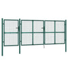 Vidaxl Tuinpoort 400x175 cm Mala y verde de acero galvanizado